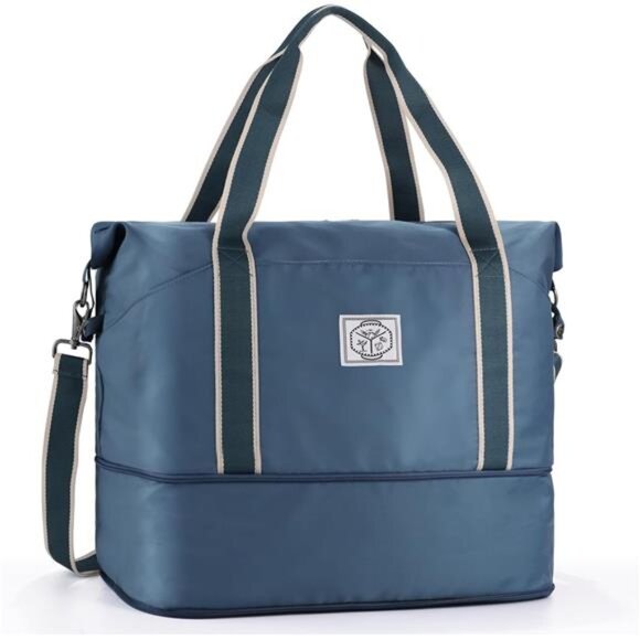 Travel Duffel Bag, Weekender Overnight Carry On Bag for Women Men, Foldable - Picture 1 of 14